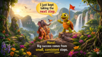 Turtle climed mountain and win