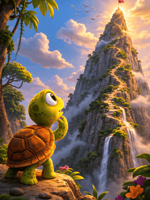 Can a tiny turtle climb a mountain that no one has ever conquered?