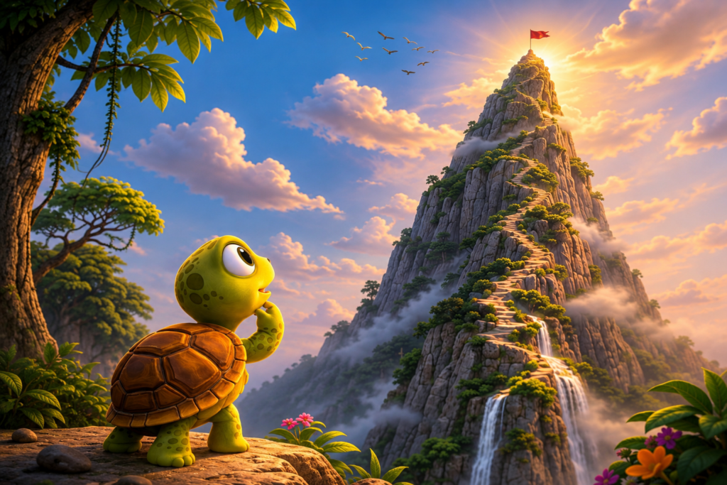 The Turtle’s Impossible Climb