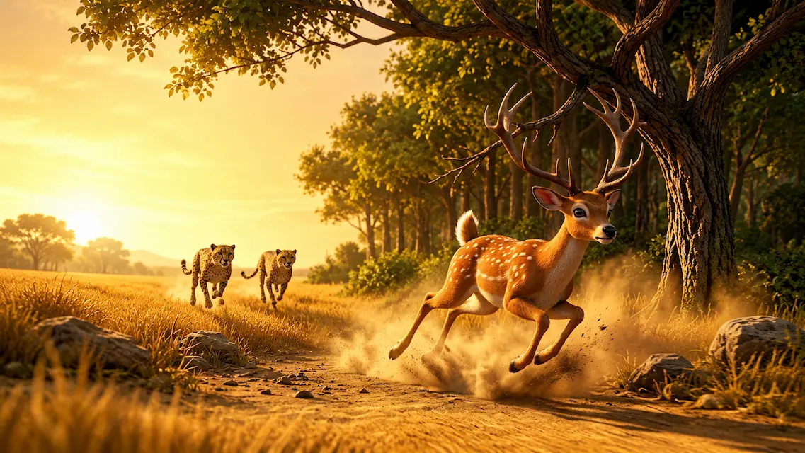 The Deer’s Desperate Escape
