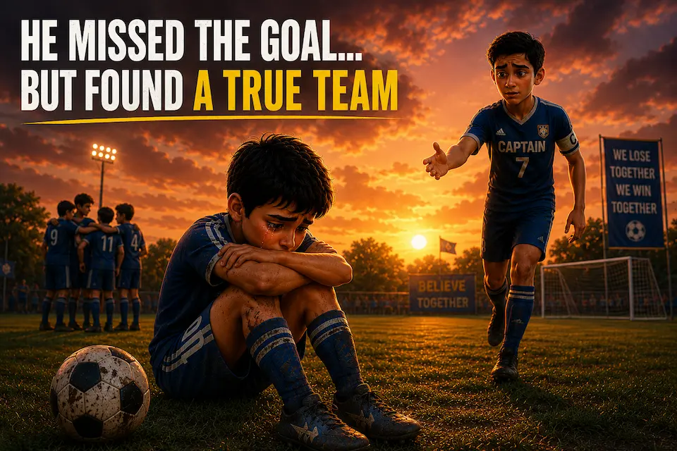 He Missed the Goal but Found a True Team