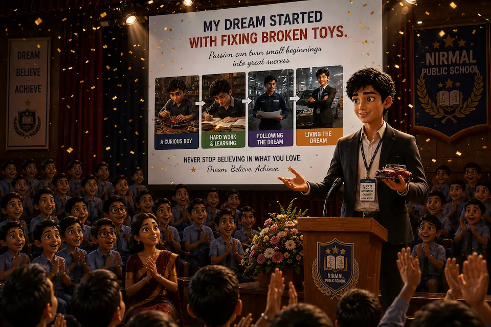 My Journey – A Dream Built from Passion Mechanical engineer Veer presents his journey from repairing broken toys as a child to building a career in automobile engineering.